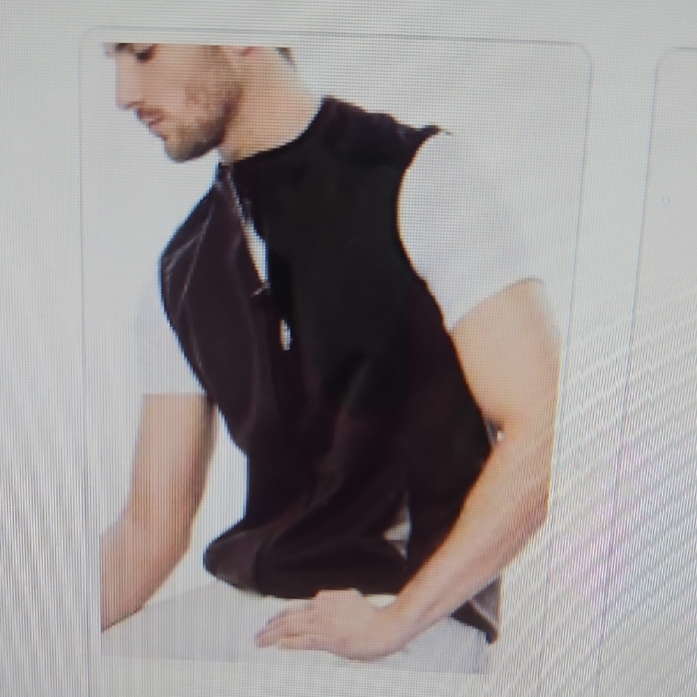 ALESSANDRO ALBANESE ARCO MENS INSULATED VEST IN BLACK SIZE MEDIUM